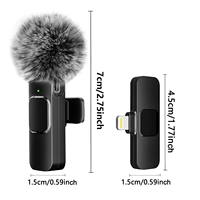 Microphone Lavalier sans fil à réduction de bruit, micro à clipser pour téléphone, ordinateur, diffusion en direct, enregistrement d'interviews