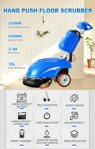 DM-350 Floor Washing Cleaning Machine Compact Floor Auto Scrubber Electric Floor Sweeper