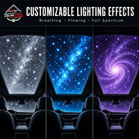 Projecteur LED RGB Ciel Étoilé avec Protection UV, Télécommande, Synchronisation Musicale, Effet Étoile Filante, Lumière Ambiante, Installation Non Destructive