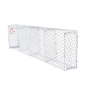 2x1x1m 9x11cm Gabion Stone Basket for River <strong>Bank</strong> Rock Wall Steel Wire Mesh <strong>Cage</strong> PVC Coated Square Hole Construction Garden Use - Product Image 2