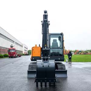 Mini-excavatrice sur chenilles Hyundai HX80G d'occasion, d'origine coréenne, à faible nombre d'heures de fonctionnement, modèle Hyundai HX80/HX60G, petite pelle à vendre - Product Image 6