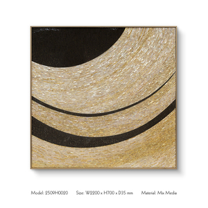 <span class=keywords><strong>Arte</strong></span> Mural Abstracto Moderno de 3 Paneles con Marco, Acabado UV en Cuero e Incrustaciones de Madreperla para Decoración de Hoteles - Product Image 6
