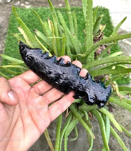 Juego de Cuchillos de Obsidiana Negra de Moda - Cuchillas de Cristal Coleccionables para Rituales, Decoración de Altar Espiritual, Exhibición de Piedra Tallada a Mano - Product Image 3