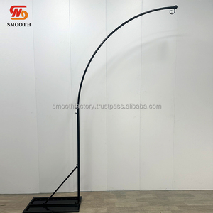 LEDA Outdoor Party Event <b>Backdrop</b> Hanging Cadelabra Chandelier <b>Stand</b> Black for Wedding - Product Image 2