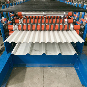 <b>Metal</b> Roof 3 Layer Roll Forming Machine Roof Panel Roll Forming Machine Three Layer Roofing Sheet Making Machine - Product Image 5