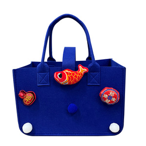 Felt Tote Bag 30x20x18cm Eco-Friendly Gift Bag For Festivals And Events - Product Image 1