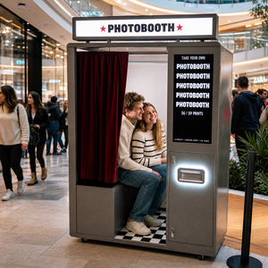 Cabina de Fotos Automática con Impresora Térmica, Kiosco de Fotos de Autoservicio para Centros Comerciales - Product Image 6