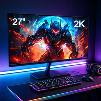 Moniteur de jeu incurvé 27 pouces 4K 165 Hz, ordinateur, moniteur 2K 4K, PC de jeu, moniteur de jeu anti-lumière bleue