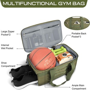 <span class=keywords><strong>Sac</strong></span> <span class=keywords><strong>à</strong></span> main de sport personnalisé 3 <span class=keywords><strong>en</strong></span> 1 <span class=keywords><strong>Sac</strong></span> <span class=keywords><strong>à</strong></span> <span class=keywords><strong>dos</strong></span> polochon tactique avec étui de rangement <span class=keywords><strong>pour</strong></span> chaussures <span class=keywords><strong>pour</strong></span> les voyages, l'<span class=keywords><strong>avion</strong></span> et l'entraînement - Product Image 2