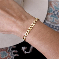 Gros collier épais épais en or 14K 18K, grand acier inoxydable or 6mm chaîne cubaine à facettes
