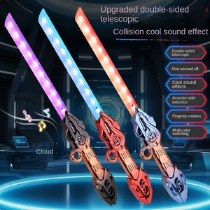 Espada <span class=keywords><strong>de</strong></span> Juguete <span class=keywords><strong>de</strong></span> Plástico Retráctil con Luces LED <span class=keywords><strong>de</strong></span> Fantasía y Ciencia Ficción, Espada Láser con Efectos <span class=keywords><strong>de</strong></span> Sonido para Mayores <span class=keywords><strong>de</strong></span> 14 Años - Product Image 2