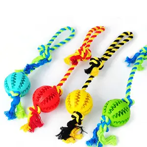 Wholesale Durable Rope Ball Food Leakage Tooth Cleaning Bulk Chew Pet Dog Toys