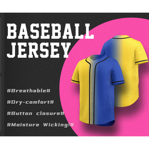 Vente en gros de chemises en maille unie boutonnées avec logo brodé pour hommes et femmes, et de maillots de baseball pour jeunes avec lettres personnalisées brodées et sublimées - Product Image 3