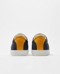 Nouvelles baskets décontractées à lacets pour hommes, bleu marine, avec semelles en caoutchouc, style marche - Product Image 3