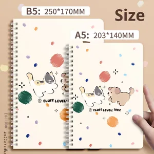 Quaderno a Spirale con Copertina in Pelle/Carta, 60 Fogli A5, Regalo per Studenti delle Scuole Medie/Secondarie, Design Estetico e Robusto - Product Image 4