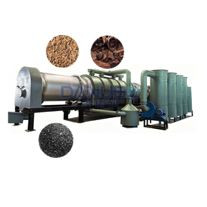 Four de carbonisation rotatif continu, ligne de production de charbon de bois, machine à fabriquer du charbon de bois - Product Image 1