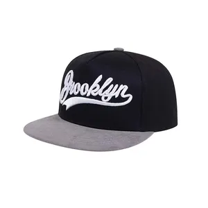 Yüksek kaliteli düz şapka özel nakış logosu moda sokak tarzı Snapback kap
