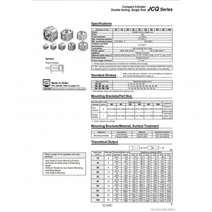 Cylindre compact SMC Pneumatics JCQA32-25 pièces pneumatiques de haute qualité - Product Image 1
