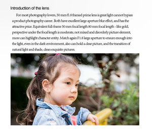 ช่างฝีมือ7คนเลนส์ขนาด50มม. F1.8สำหรับ Canon เมาท์ E-Mount Fuji FX จำนวนโฟกัสด้วยมืออุปกรณ์กล้องถ่ายภาพบุคคลขนาดใหญ่รูรับแสง - Product Image 5