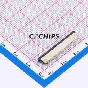 FPC-1.0AS-22PWCR-H25 FFC/FPC Connector SMD,P=1mm,Horizontal Mount Connector Drawer Type Top Contact 22P 1mm - Product Image 2