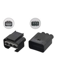 Connecteur étanche pour automobile, 3 broches, 6.3mm, série 1743271-2 femelle, prise automobile, fil électrique, radiateur, ventilateur, harnais