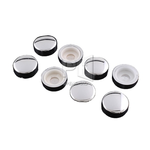 Elementi di Fissaggio Caps Targa Vite Cornice d'argento del Bicromato di Potassio Dado Copre Anelli Adattatori Set licenza Numero di Targa Bulloni - Product Image 5