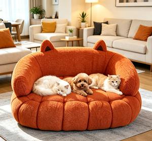 Private Label Human Pet Cat <b>Sofa</b> <b>Bed</b> Luxury Fluffy Indestructible Large Breed <b>Dog</b> <b>Bed</b> - Product Image 1
