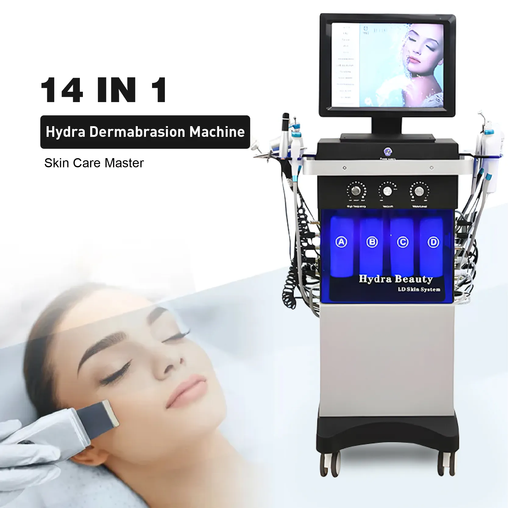 Hot bán Hydra oxy mặt máy chuyên nghiệp Hydra Aqua Vỏ da làm sạch sâu Hydra dermabrasion Master máy