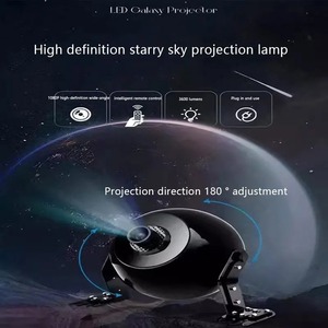Intelligent Voice Control 3D Dynamic Starry Sky Projector Children's Moon Universe Atmosphere <b>Light</b> Bedroom Living Table Lamps - Product Image 5