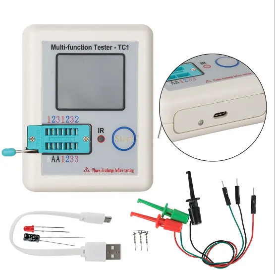 LCR-TC1 Multi-functional LCR-TC Meter Transistor Tester for Diode Triode Capacitor Resistor Transistor