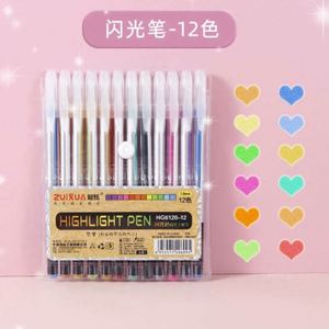 Juego de 48 Bolígrafos de Gel de Plástico de Colores, Ecológicos, con Purpurina, Neón, Escritura Suave, para Regalos de Cumpleaños y Festivos - Product Image 5