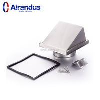 Grille d'aération murale en acier inoxydable durable, diffuseur linéaire à fentes pour sol et plafond