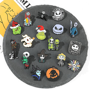 Broche <span class=keywords><strong>de</strong></span> Diseño <span class=keywords><strong>de</strong></span> <span class=keywords><strong>Personajes</strong></span> <span class=keywords><strong>de</strong></span> Dibujos Animados, Estilo Q, Serie Pesadilla Navideña, Electrochapado, Personalizado, Lindo, Venta al por Mayor - Product Image 4