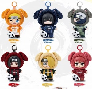Auténtico EAKI Ninja Shippuden Football Showdown Colgante <span class=keywords><strong>de</strong></span> Peluche Caja Sorpresa 6 Piezas/Set Llavero <span class=keywords><strong>de</strong></span> Anime Adorno para Bolso Regalo Coleccionable - Product Image 2