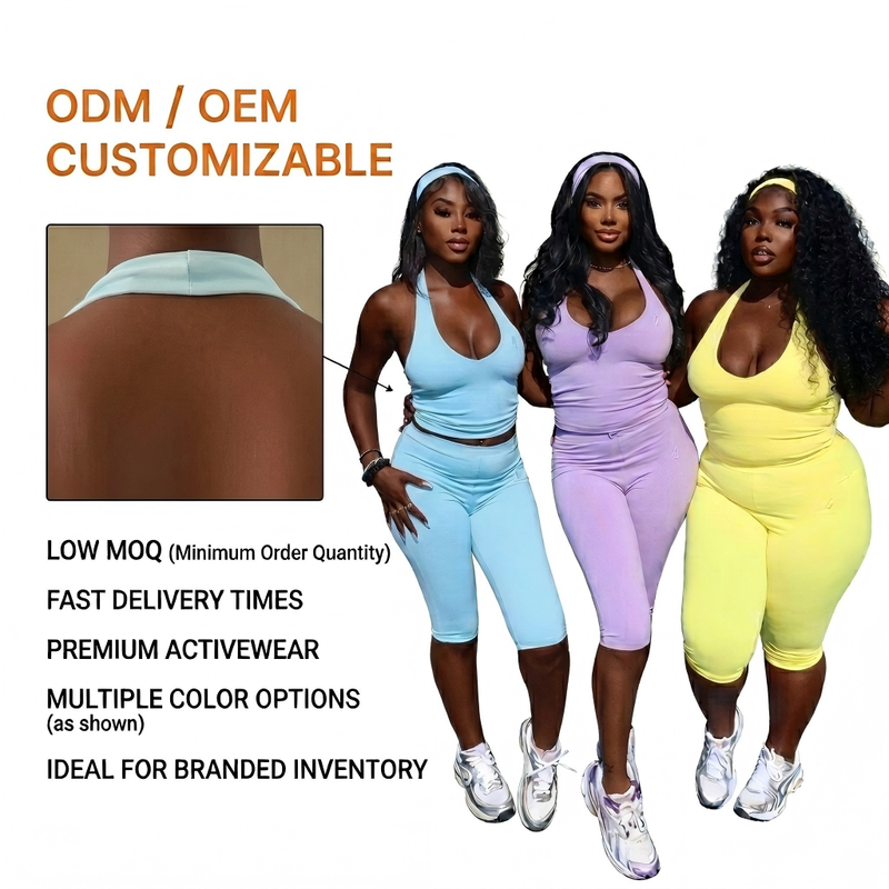 Custom LOGO Short Sets for Women