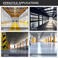 Peinture époxy pour sols, résistante à l'usure, antidérapante, imperméable, facile à nettoyer, pour garage, usine, atelier, béton