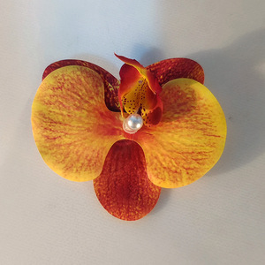 Atmosphère 3D Phalaenopsis Fleur <span class=keywords><strong>Barrettes</strong></span> Clip Latéral Fleur Artificielle Modélisation Coiffe Pince À Cheveux <span class=keywords><strong>Barrettes</strong></span> - Product Image 6