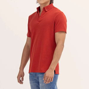 Polo de manga corta de algodón 100% ecológico para hombre, transpirable y antiarrugas con logotipo personalizado, estilo de manga larga - Product Image 4