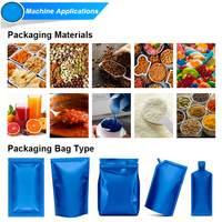 Machine de remplissage et d'emballage automatique de sachets préformés Doypack pour machine d'emballage de sachets debout, machine d'emballage de sachets à fermeture éclair