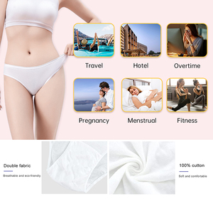 50% de Rabais Culottes Respirantes 100% Coton Pur Blanc pour Femmes et Filles - Product Image 6