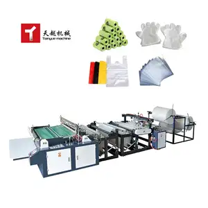 China Tianyue 130-230 Times/Min High Speed Shopping Recycled Disposable T-Shirt Plastic Bags Machine Making Automatic Commodity