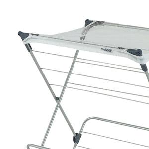 Roupa dobrável do metal de <span class=keywords><strong>2</strong></span> séries que seca a cremalheira de Airer com rede de pano - Product Image 2