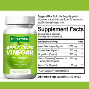 Private Label Bio-Apfelessig-Kapseln Verbrennen Sie Fett produkte Ergänzung mit Kurkuma-Ingwer-Kapseln zum Abnehmen von Pillen - Product Image 2