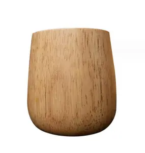 Home thermal insulation creative wooden teacup whole wood environmental protection round pot belly water cup first-class wood cu