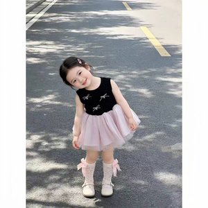 Child Star Circle Girl's Tulle Dress Sleeveless O-Neck Princess Birthday Outfit For 1 Year Old Baby Flower Girl Dress - Product Image 3