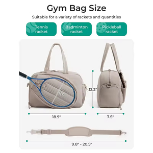 Bolsa de Raquetas de Pickleball Acolchada Personalizada, Bolsa de Transporte para Raquetas de Tenis, de Gran Capacidad, para Viajes <span class=keywords><strong>al</strong></span> Aire Libre y Gimnasio, con Soporte para Raquetas - Product Image 4