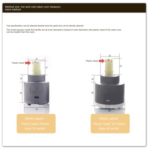 Poignée de robinet en alliage de zinc gris bronze de qualité supérieure, ajustement universel pour réparation de robinets de cuisine et de salle de bain avec noyaux de valve de 35 mm et 40 mm - Product Image 3