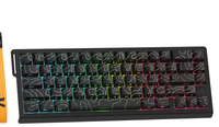 Clavier de jeu sans fil programmable X68PRO RGB rétroéclairé 2,4 GHz avec axe magnétique à effet Hall et moule exclusif