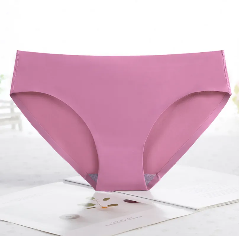 Big Size M to 4XL Low Waist Bikini Cut Seamless Hipster Panties Underwear for Women