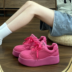Chaussures à plateforme haute à semelle épaisse pour l'automne, nouveau style 2026 - polyvalentes, sportives, tendance, chaussures de marche décontractées - Product Image 4